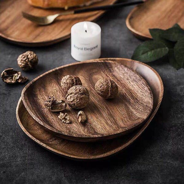 Oval Wood Serving Board Set — alternate view or variant option