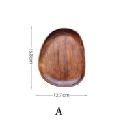Oval Wood Serving Board Set — scale reference and proportion detail