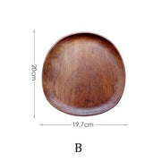 Oval Wood Serving Board Set — detail of finish and surface variation