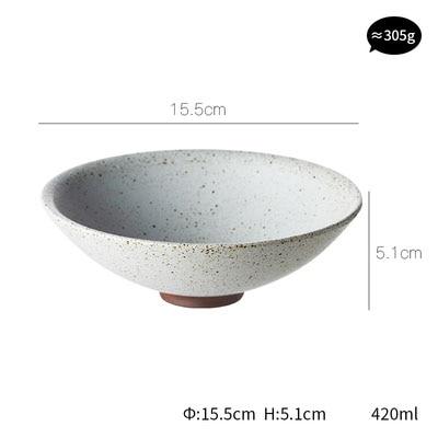 Speckled Ceramic Bowl Set — scale reference and proportion detail