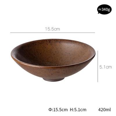 Speckled Ceramic Bowl Set — interior bowl detail showing depth and grain