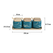 Marble-Print Ceramic Spice Jar Set — additional product view 12