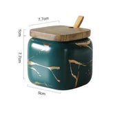 Marble-Print Ceramic Spice Jar Set — additional product view 17