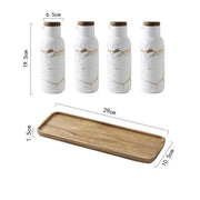 Marble-Print Ceramic Spice Jar Set — additional product view 15