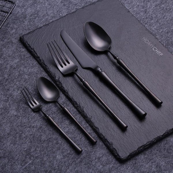 Matte Stainless Flatware Set 24-Piece — alternate view or variant option