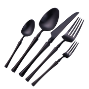 Matte Stainless Flatware Set 24-Piece — scale reference and proportion detail