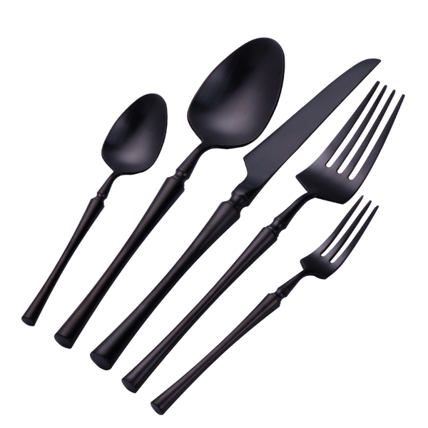 Matte Stainless Flatware Set 24-Piece — scale reference and proportion detail