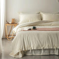 Cotton-Linen Rope-Tie Duvet Cover Set