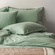 Cotton-Linen Rope-Tie Duvet Cover Set