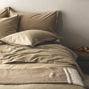 Cotton-Linen Rope-Tie Duvet Cover Set