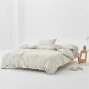 Stone-Washed Stripe Cotton Duvet Set