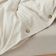 Stone-Washed Stripe Cotton Duvet Set