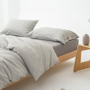 Stone-Washed Stripe Cotton Duvet Set