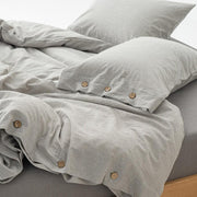 Stone-Washed Stripe Cotton Duvet Set