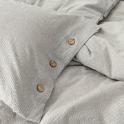 Stone-Washed Stripe Cotton Duvet Set