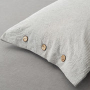 Stone-Washed Stripe Cotton Duvet Set