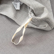 Stone-Washed Stripe Cotton Duvet Set