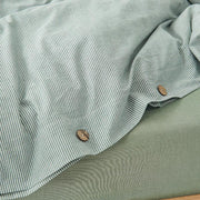 Stone-Washed Stripe Cotton Duvet Set