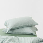 Stone-Washed Stripe Cotton Duvet Set