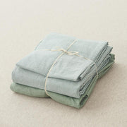 Stone-Washed Stripe Cotton Duvet Set