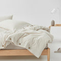 Stone-Washed Stripe Cotton Duvet Set