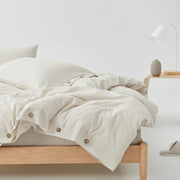 Stone-Washed Stripe Cotton Duvet Set