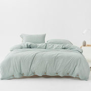 Stone-Washed Stripe Cotton Duvet Set