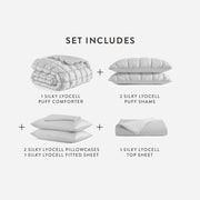 Lyocell Puff Comforter Bed Bundle – bundle (view 3) | Roost & Roam