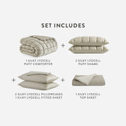 Lyocell Puff Comforter Bed Bundle – bundle (view 37) | Roost & Roam