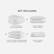 Lyocell Puff Comforter Bed Bundle – bundle (view 12) | Roost & Roam