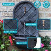 Polystone Outdoor Wall Fountain