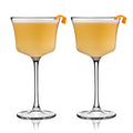 Angled Crystal Cocktail Glass Set