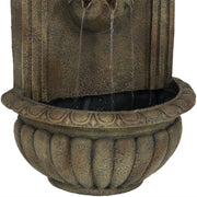 Florentine Stone-Finish Outdoor Wall Fountain