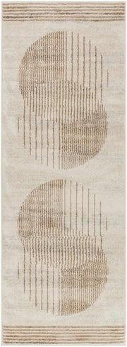Geometric Nutmeg Cream Area Rug