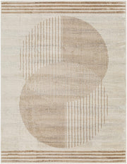 Geometric Nutmeg Cream Area Rug