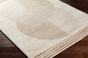 Geometric Nutmeg Cream Area Rug