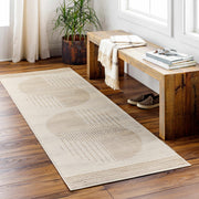 Geometric Nutmeg Cream Area Rug