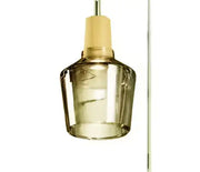 Tinted Glass Wood-Canopy Pendant Light
