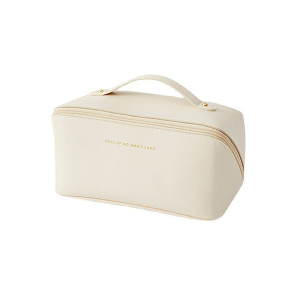 Wide-Open Travel Vanity Bag