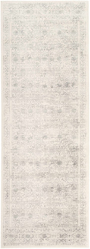 Distressed Medallion Cream Area Rug