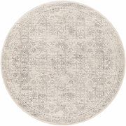 Distressed Medallion Cream Area Rug