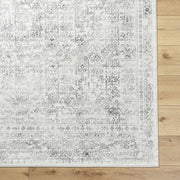 Distressed Medallion Cream Area Rug