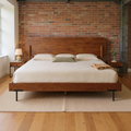 Rounded Headboard Solid Wood Bed Frame