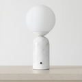 Marble Globe Tall Table Lamp