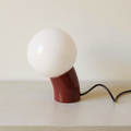 Opal Globe Table Lamp with USB-C Port