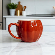 Pumpkin-Shaped Ceramic Coffee Mug