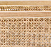 Rattan Cane Upholstered Accent Armchair — alternate view or variant option