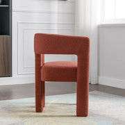Close-up of material and construction detail — Bouclé Sculptural Accent Armchair