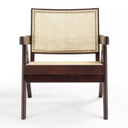 Cane Weave Rattan Accent Armchair — alternate view or variant option