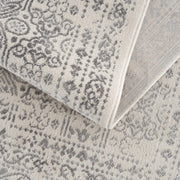 Distressed Medallion Cream Area Rug